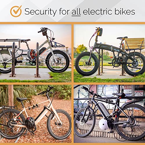 3 Folding Bike Lock Set with Mounting Case D18365