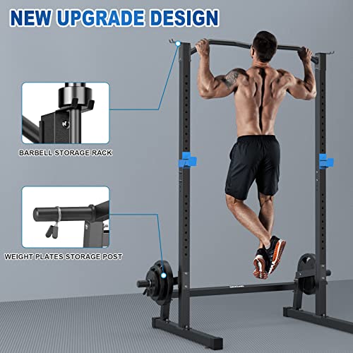 Power Rack Squat Rack Cage with Pull Up Bar J455470