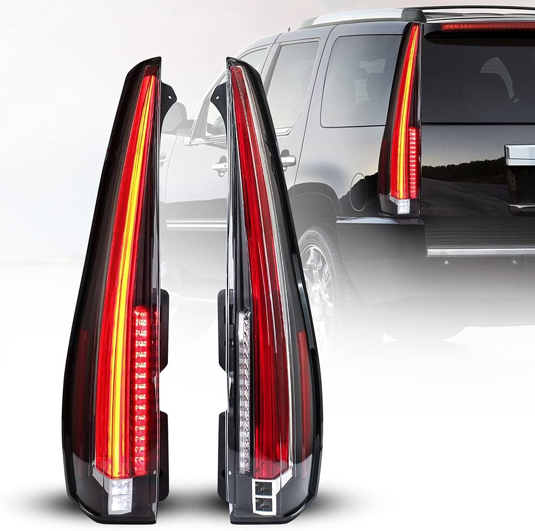 Clear LED Tail Lights Assembly for Cadillac Escalade ESV W392
