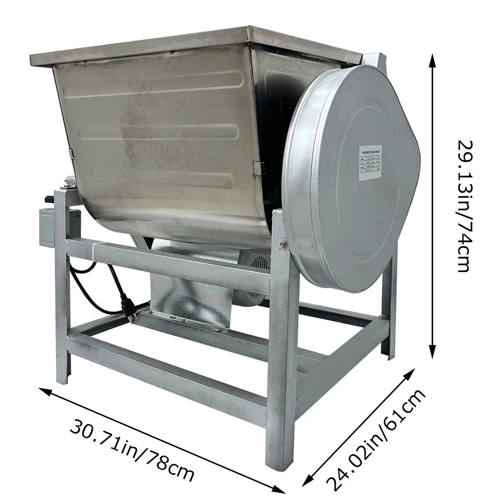 Commercial Electric Dough Mixer 50QT Stainless Steel Q635
