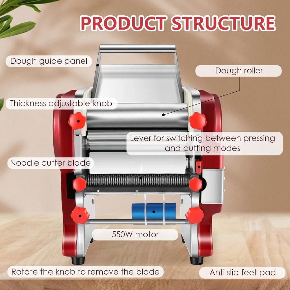 550W Automatic Stainless Steel Pasta Maker A369