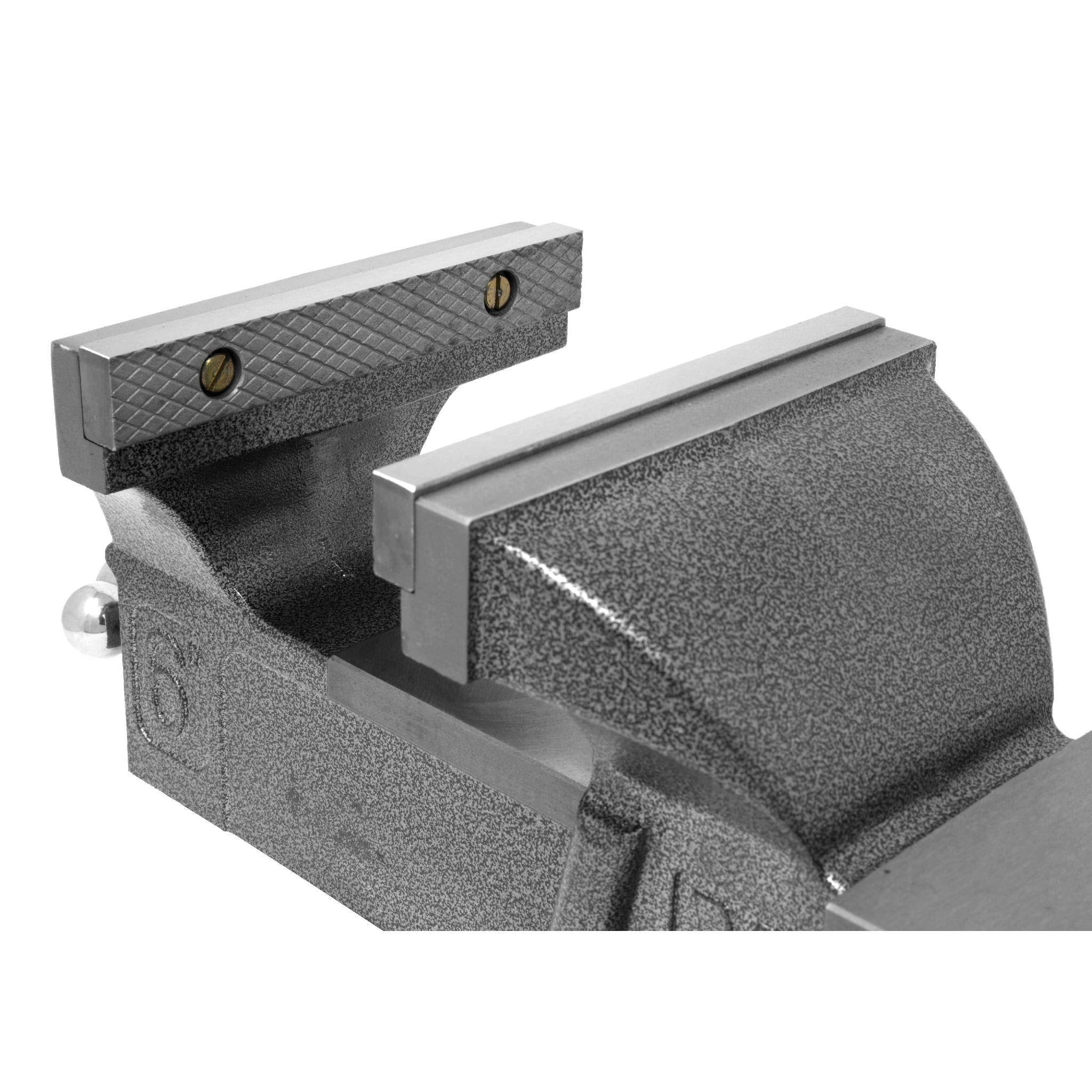 6-Inch Heavy Duty Cast Iron Bench Vise with Swivel Base L215
