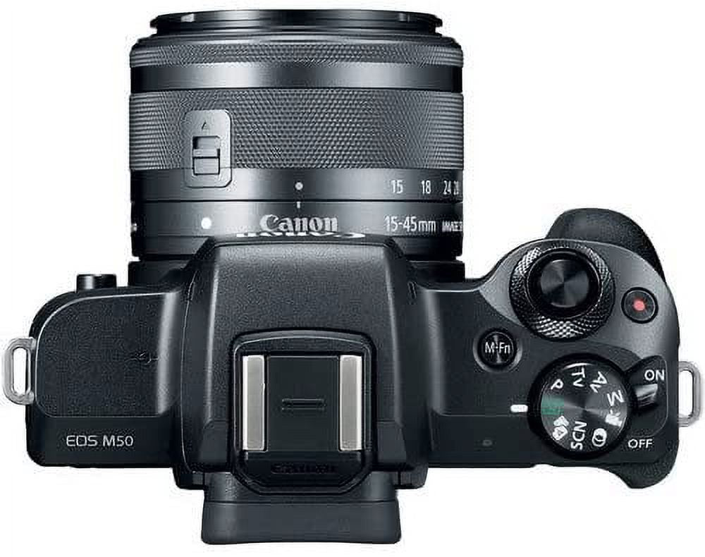 Black Mirrorless Camera with 15-45mm Lens, VideoMicro Microphone, 64GB Card Bundle S435877