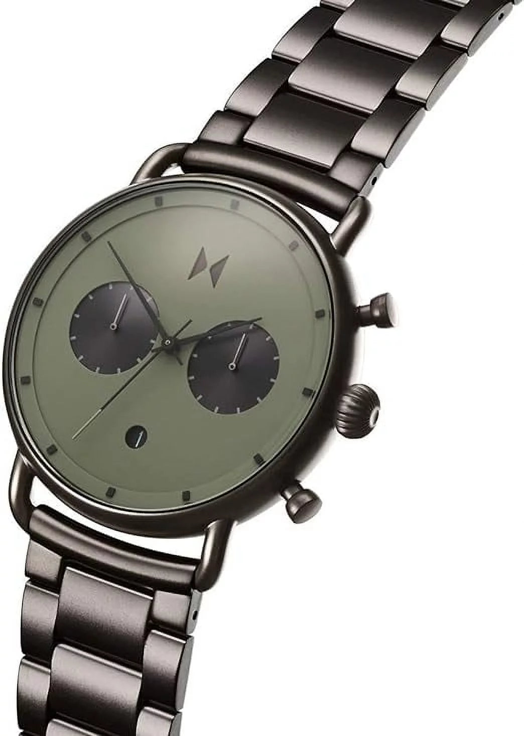 Blacktop Green Chronograph Dial Gunmetal Tone Stainless Steel Watch P7146
