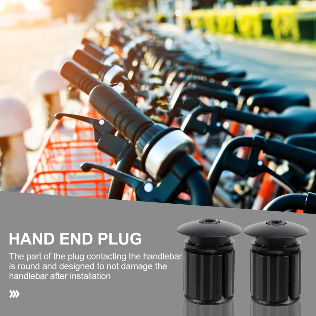 2pcs Bicycle Handlebar Locking Bar End Caps Alloy N3588