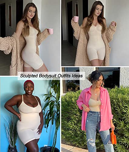 Mid Thigh Tummy Control Bodysuit Y13460