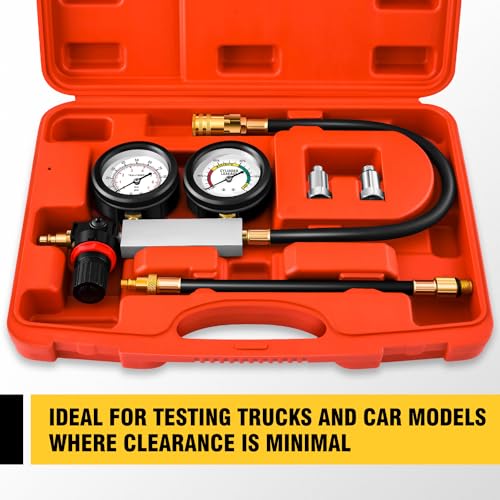 Cylinder Leak Down Tester Kit Automotive Engine Pressure Gauges Compression Test Leakage Detector Tool Set F768180