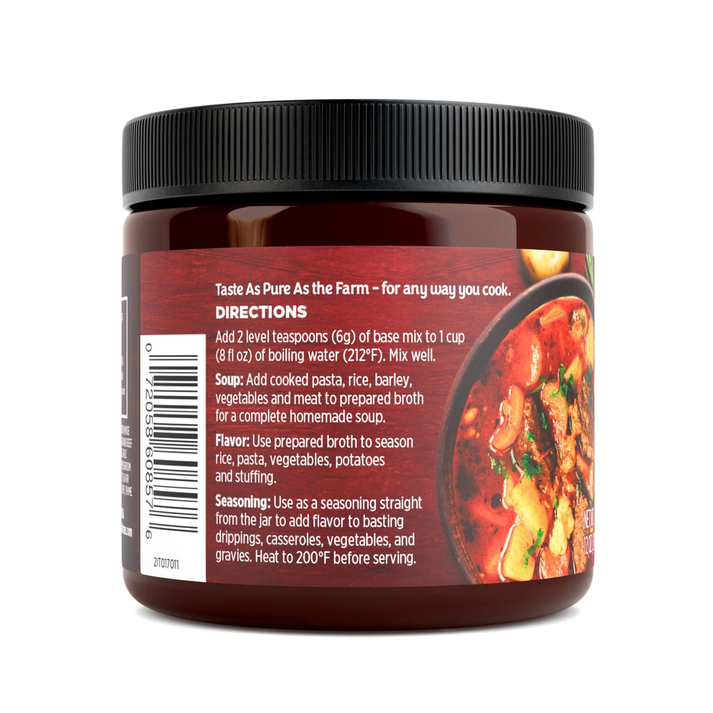 Beef Flavored Broth Base & Seasoning, 12 oz (Pack of 6) A18491