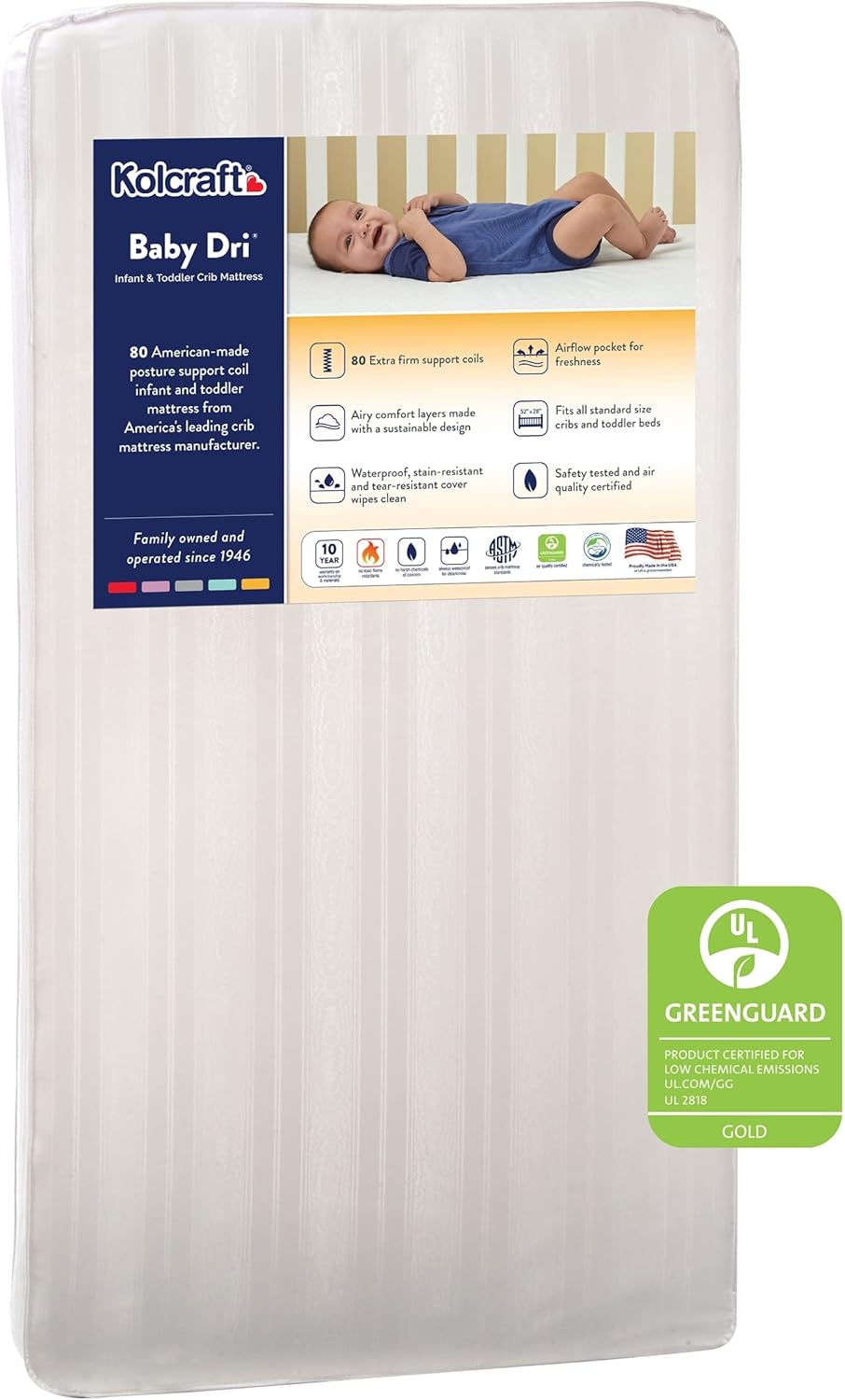 Baby Dri Crib & Toddler Mattress V318