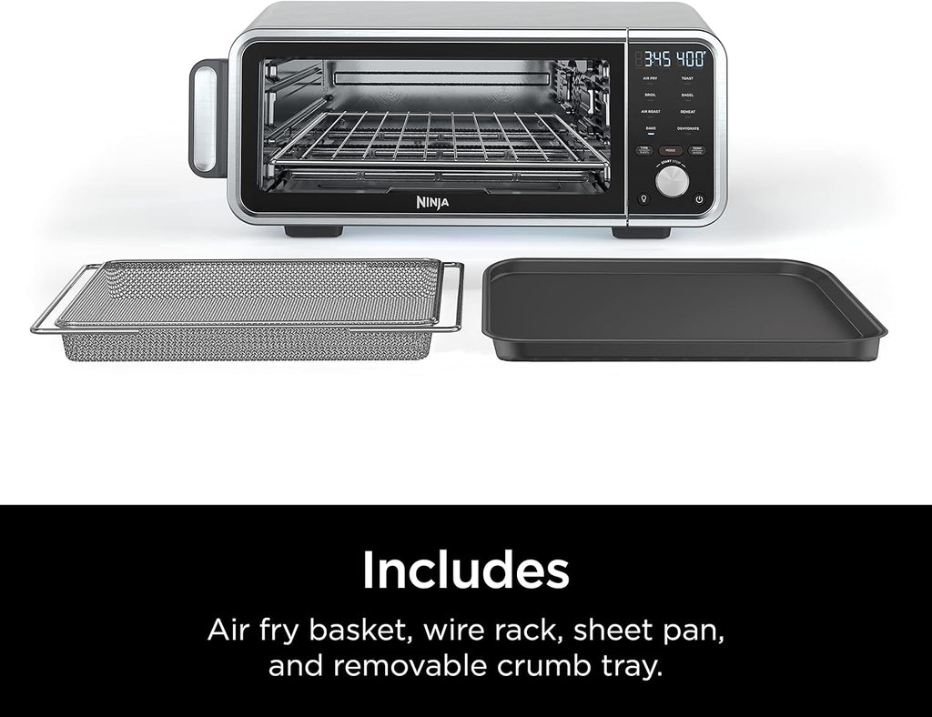 Silver 8-in-1 Air Fry Countertop Oven with Air Fry Basket V8576