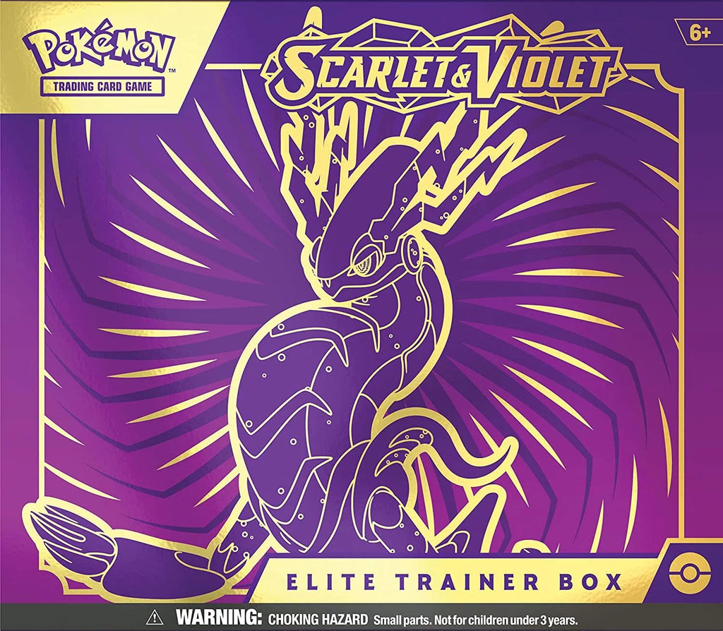 Purple Elite Trainer Box with Booster Packs F540