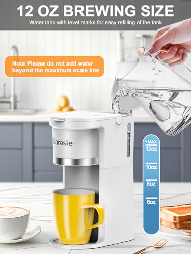 White Single Serve Coffee Maker T211671