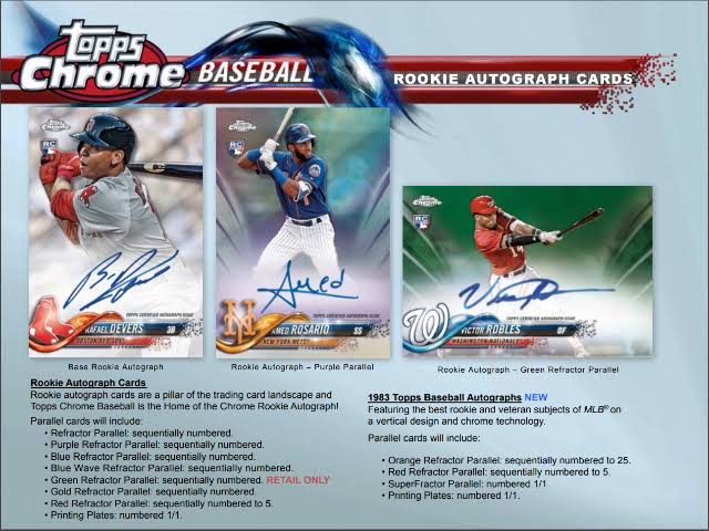 2018 Topps Chrome Baseball Blaster Box T5169