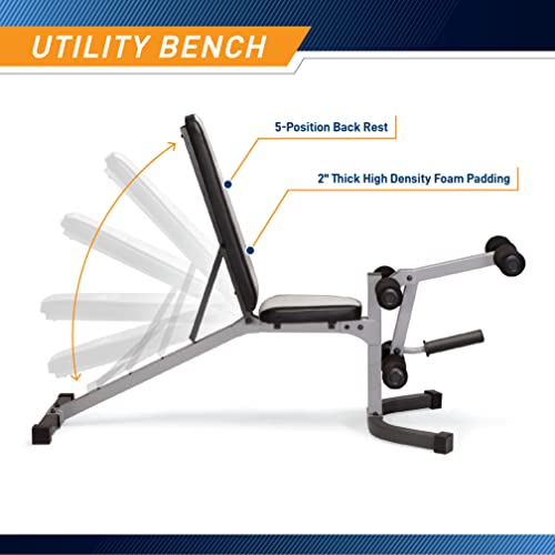 All-in-One Home Gym Equipment with Weightlifting Bench Q8349