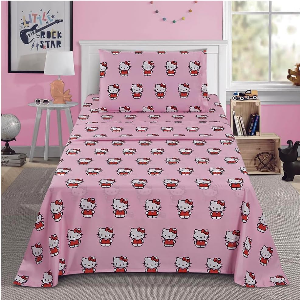 Twin Size Sheet Set 3 Pieces Pink M2780