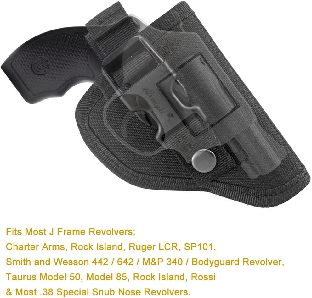 Outside The Waistband Revolver Holster Fits .22 .38 .357 2" Revolvers Q286