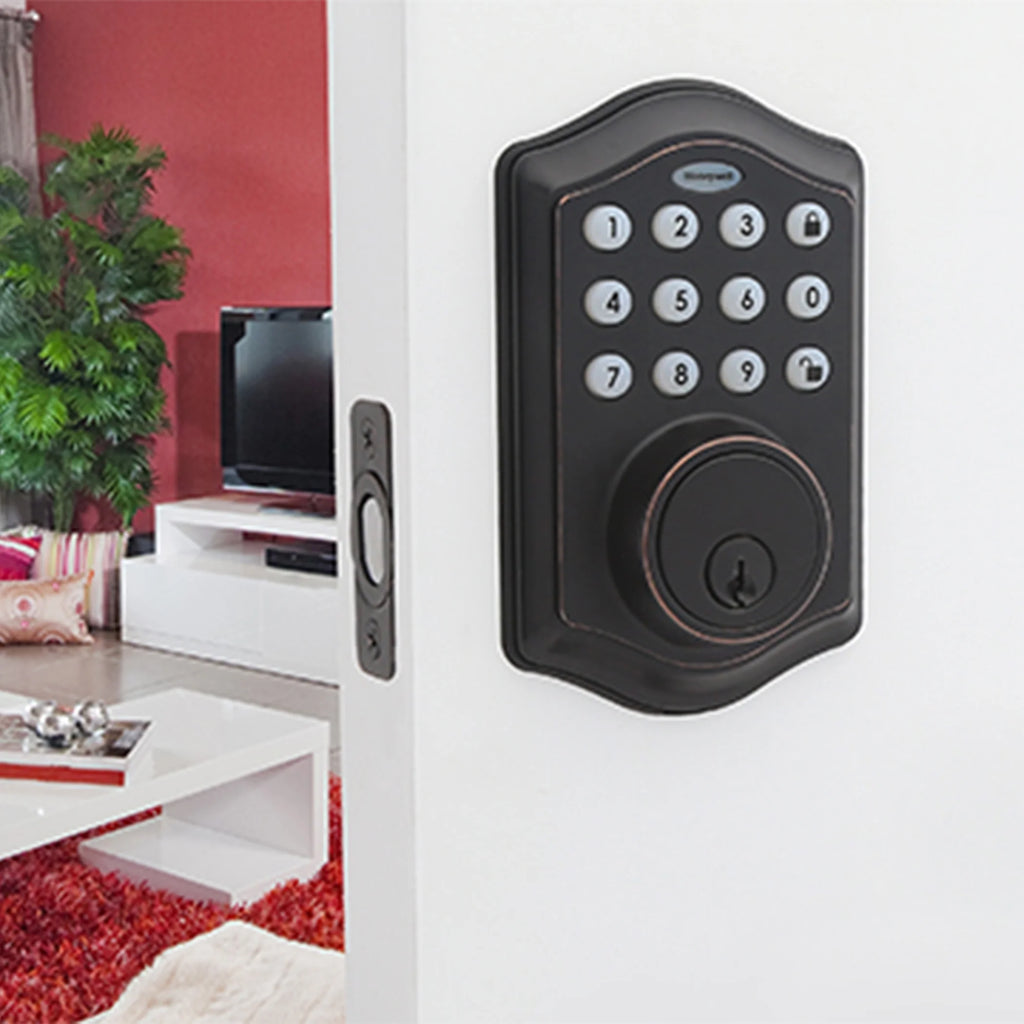 Oil Rubbed Bronze Electronic Entry Deadbolt P175