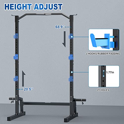 Power Rack Squat Rack Cage with Pull Up Bar J455470