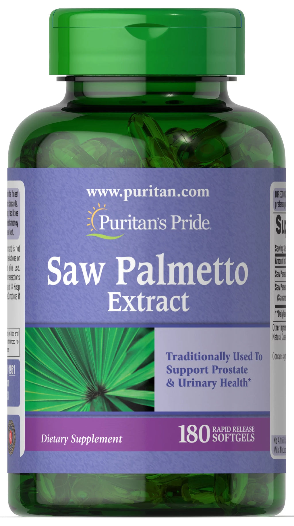 180 Softgels Saw Palmetto Extract Z15201