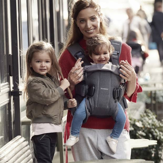 Beige Cotton Baby Carrier Q876451