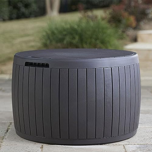 37 Gallon Brown Outdoor Storage Deck Box I48737