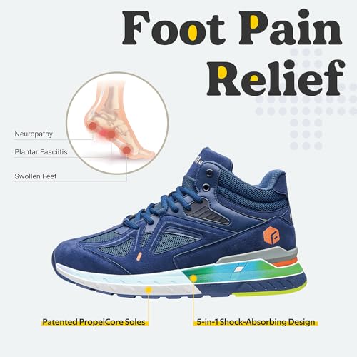 Wide High-top Basketball Shoes with Ankle Support F57574
