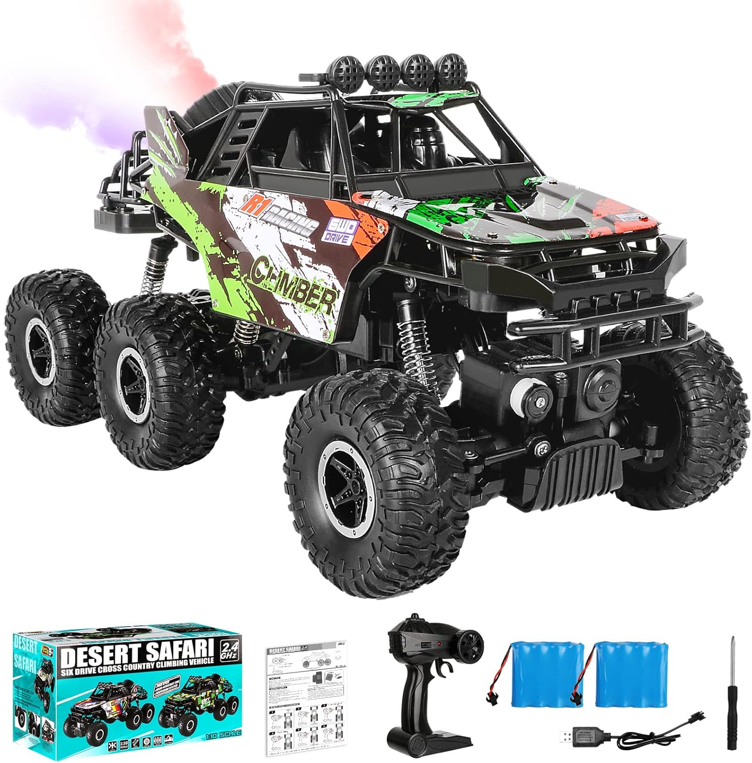 2.4Ghz 6x6 Off-Road Remote Control Monster Truck W613906