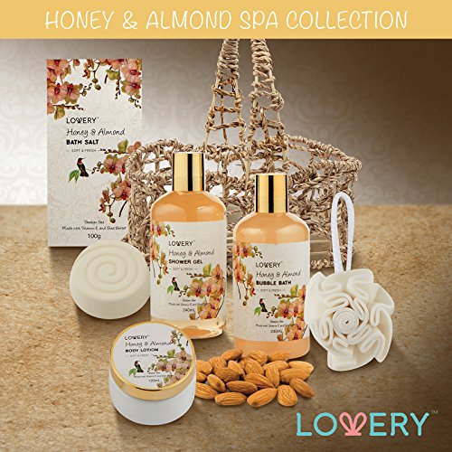 Spa Honey Almond Scent Bath & Body Set I922770