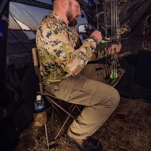 Black Tripod Hunting Stool with Steel Frame G44642