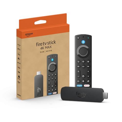 Fire TV Stick 4K Max streaming device supports Wi-Fi 6E V68356