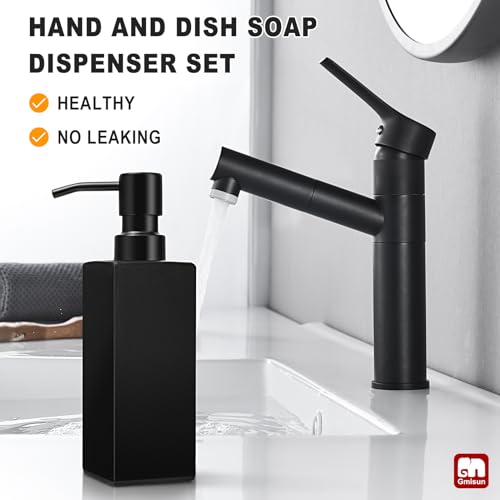 Clear Glass Soap Dispenser with Stainless Steel Pump, 12oz F53195