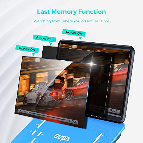 17.9" Portable DVD Player with 15.6" HD Swivel Screen, Black Y164