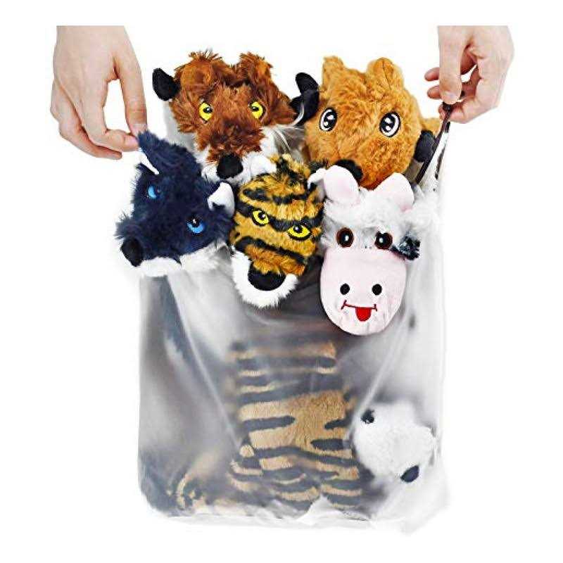 Crinkle Dog Toy No Stuffing Duck with Soft Squeaker Y744