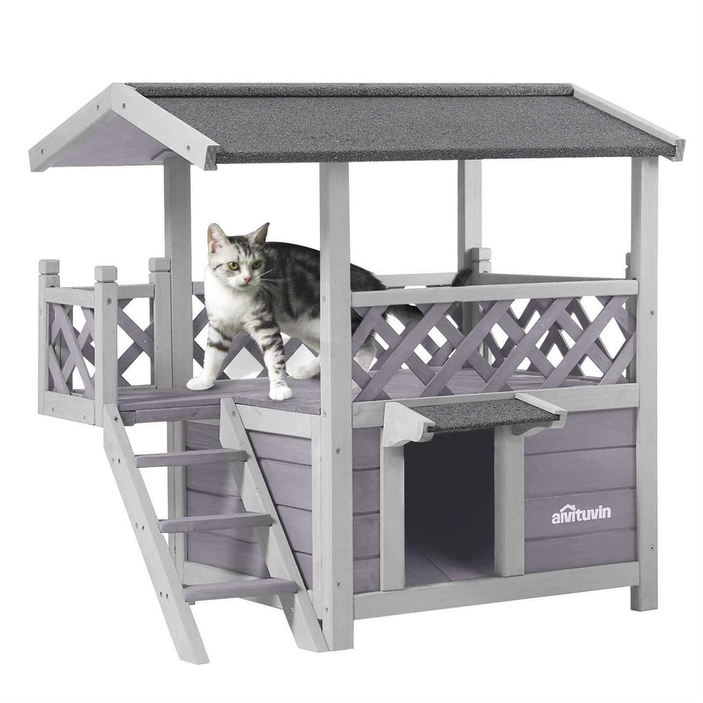 Feral Cat House with Escape Door M1435
