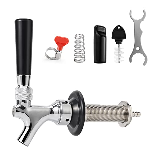 Stainless Steel Draft Beer Faucet Shank with Beer Line Barb G8110