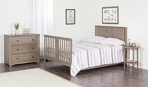 3 Drawer Dresser with Removable Changing Table Topper (Cool Gray) Q929534
