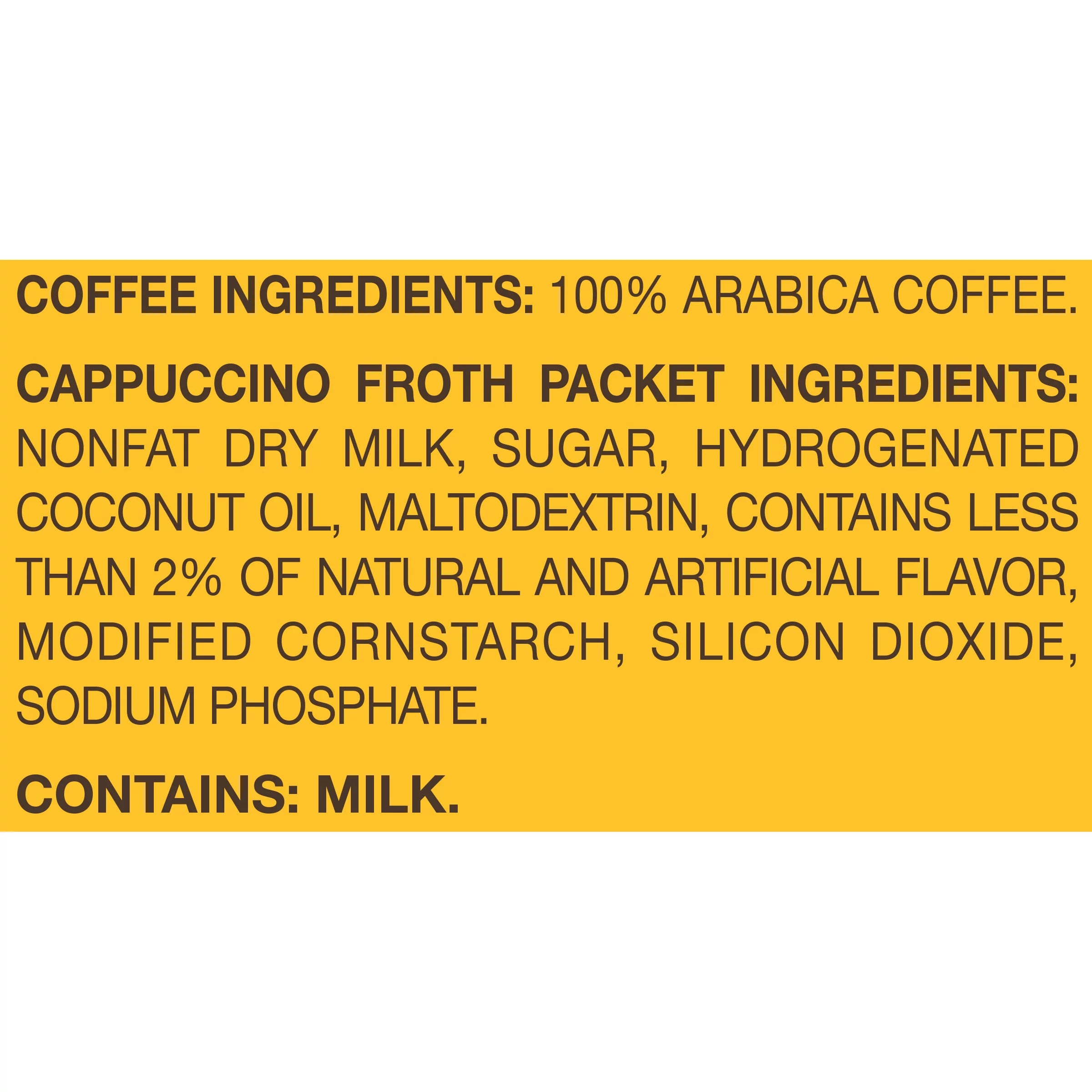 9 ct Box Cappuccino Espresso Coffee Pods Kit B75142