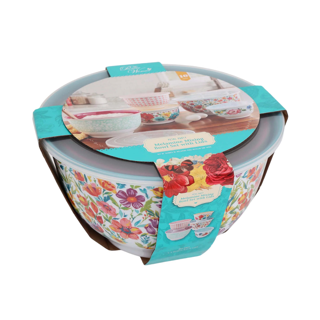 10-Piece Melamine Mixing Bowl Set Y778026