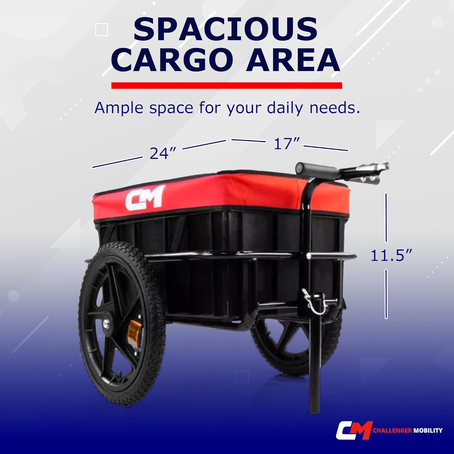 Heavy Duty Scooter Trailer with Large Tires K88378