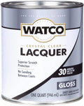 Clear Gloss Lacquer Wood Finish, Quart C99827