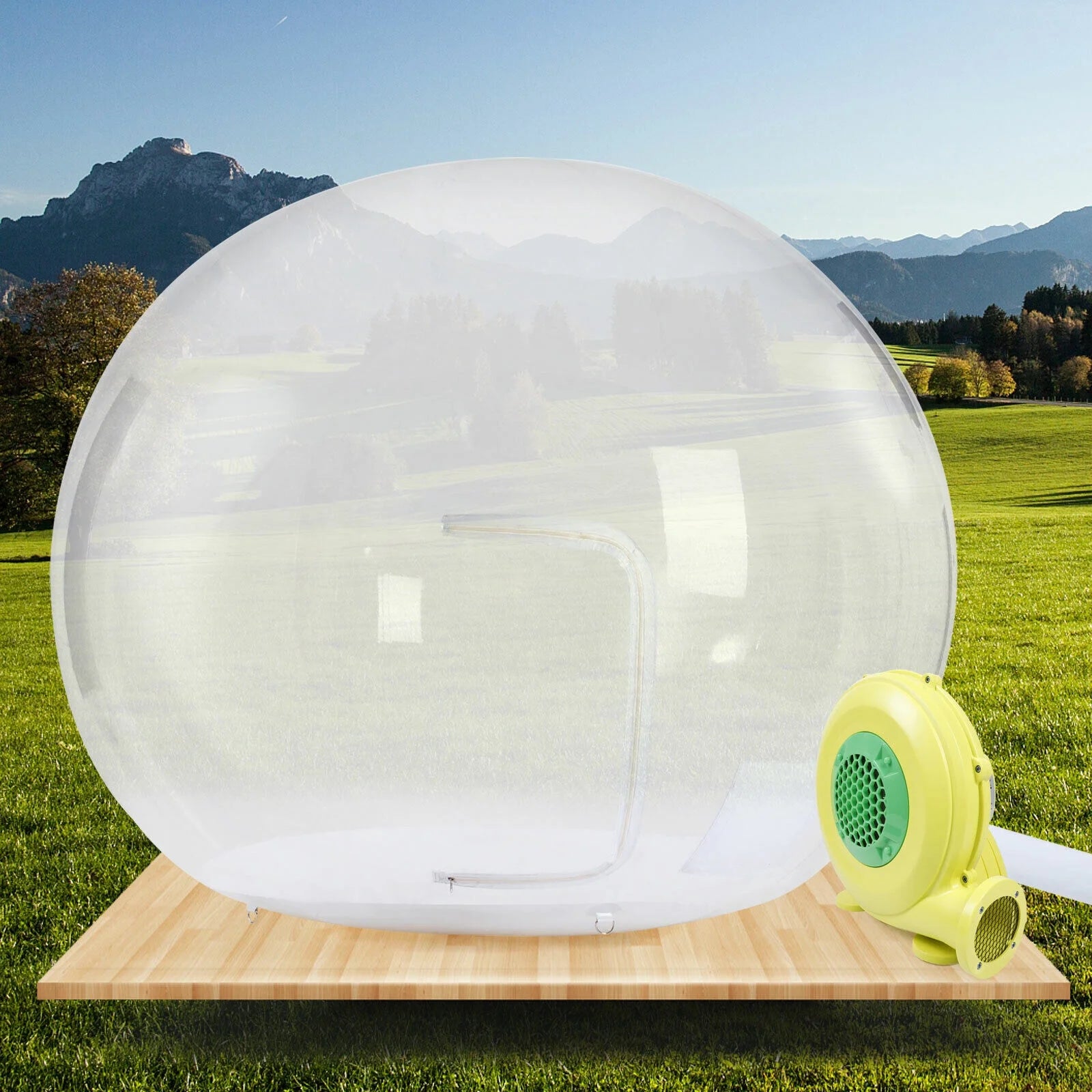 9.8ft Inflatable PVC Clear Dome Camping Tent O309