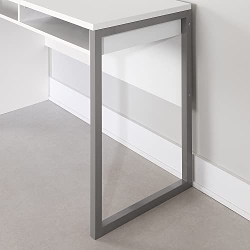 Pure White Metal Desk O166