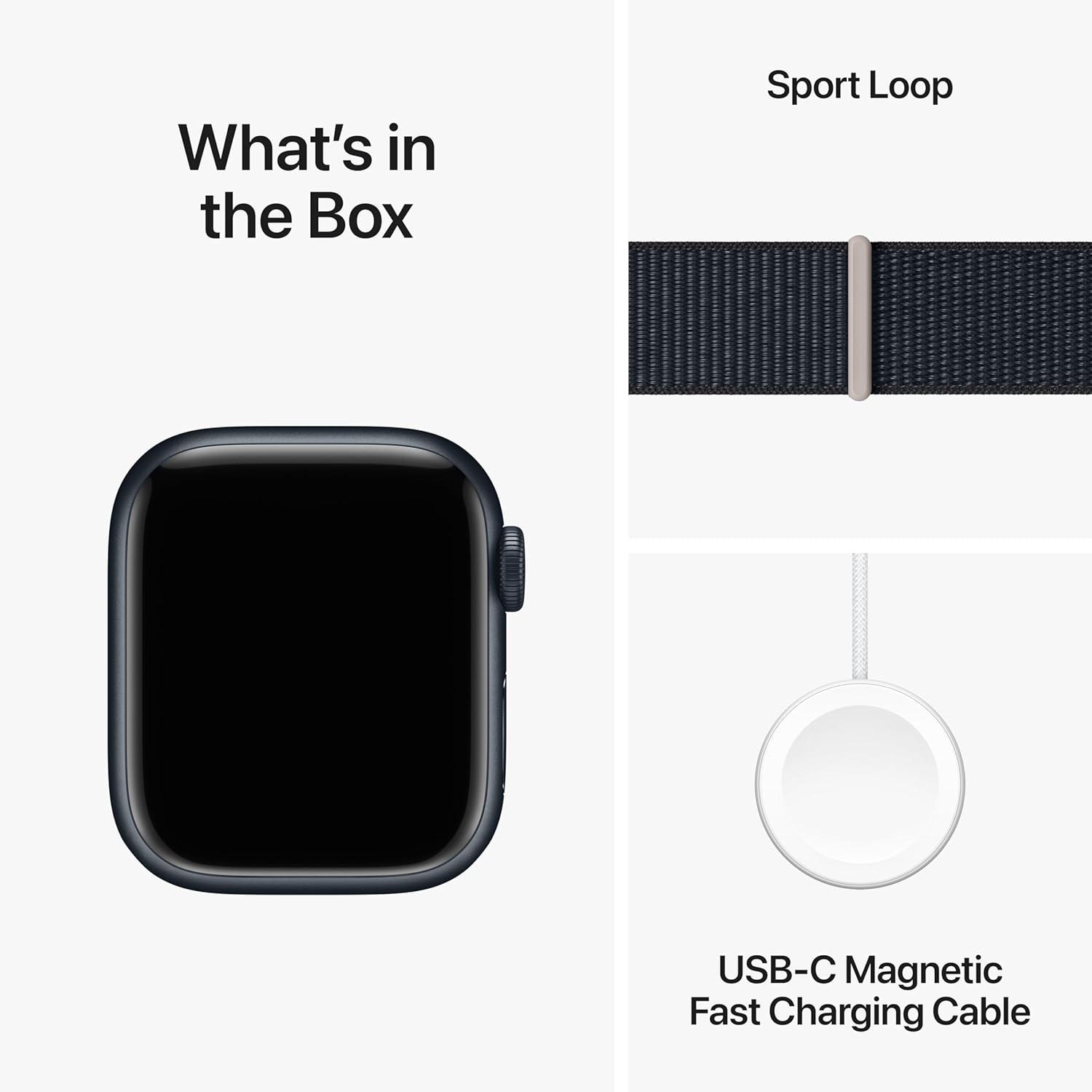 Midnight Aluminum 41mm Smartwatch with Sport Loop U7774