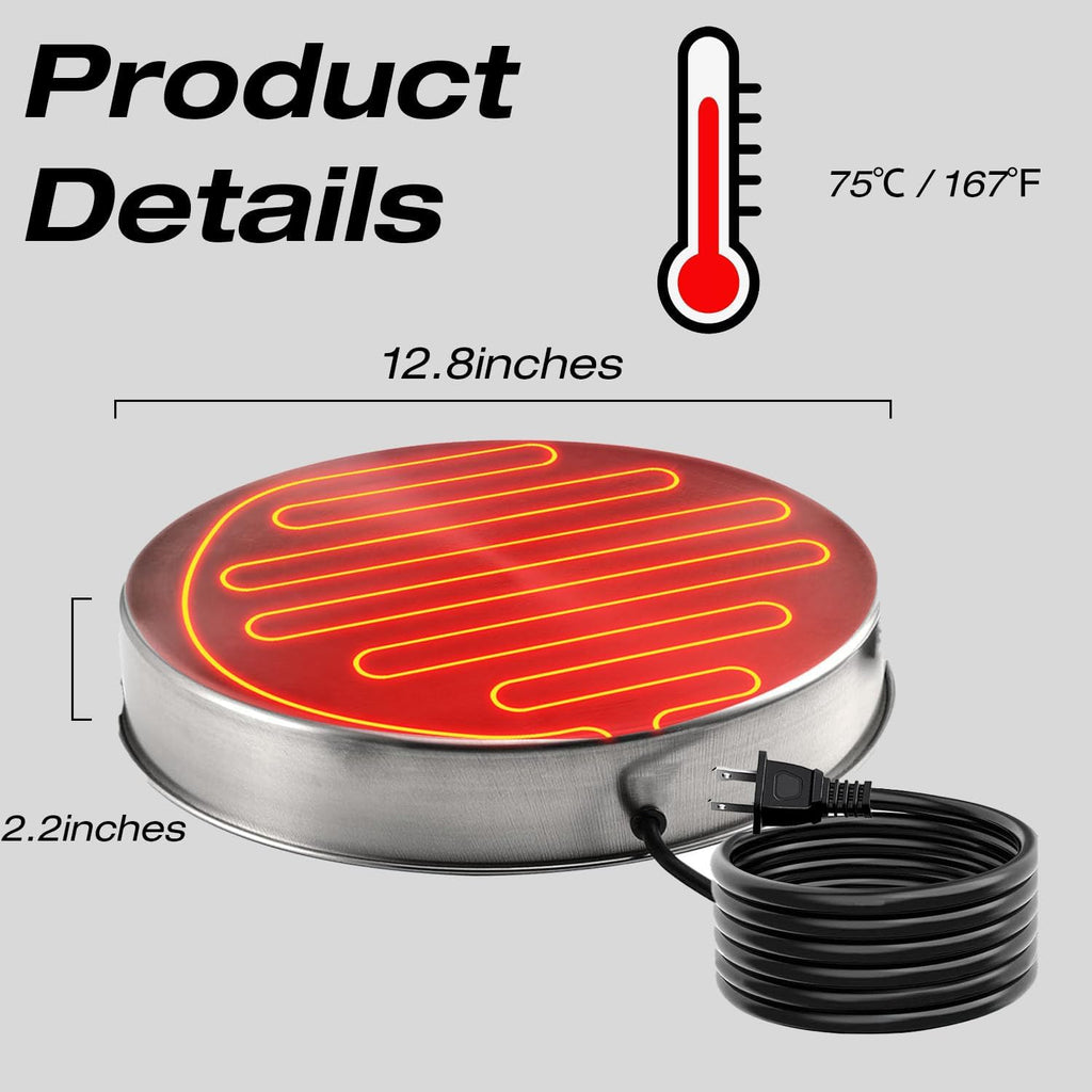 Chicken Water Heater Base Stainless Steel Heater B47565