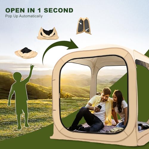 Screen House Tent Instant Pop-Up Tent Shelter Q452