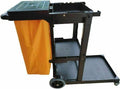 Yellow/Grey Commercial Janitorial Cart D1559