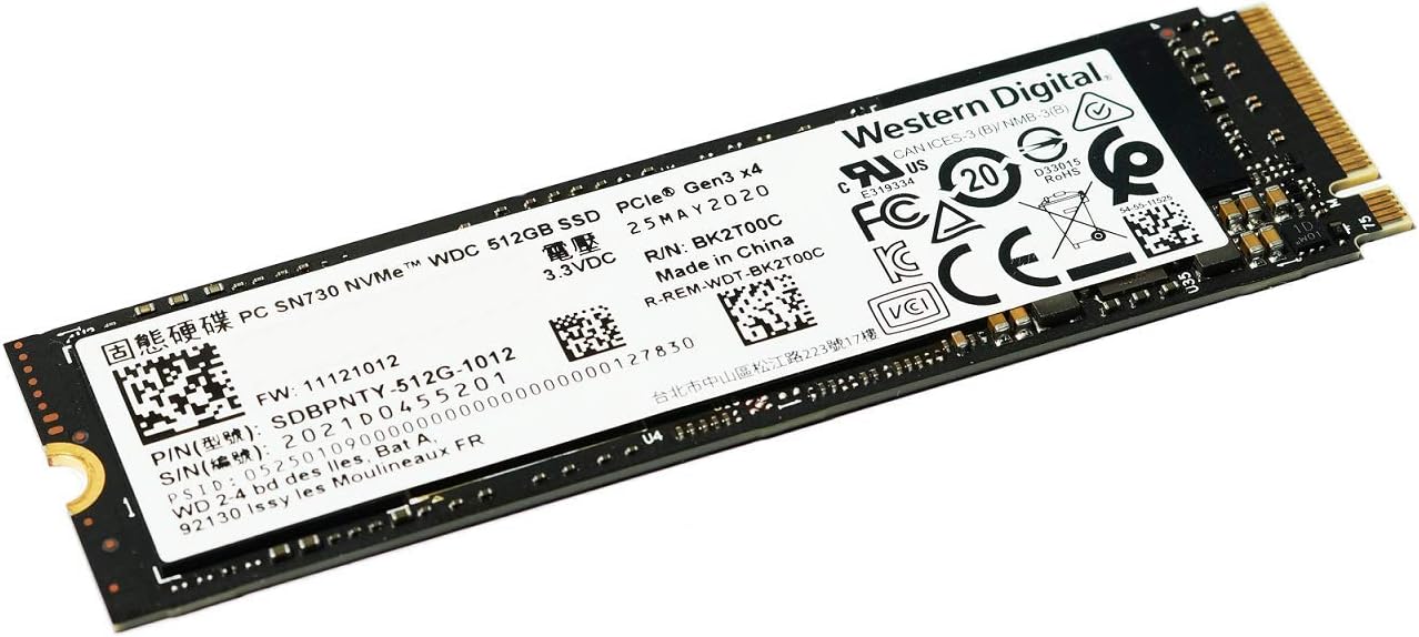 512GB NVMe SSD M.2 2280 W72651