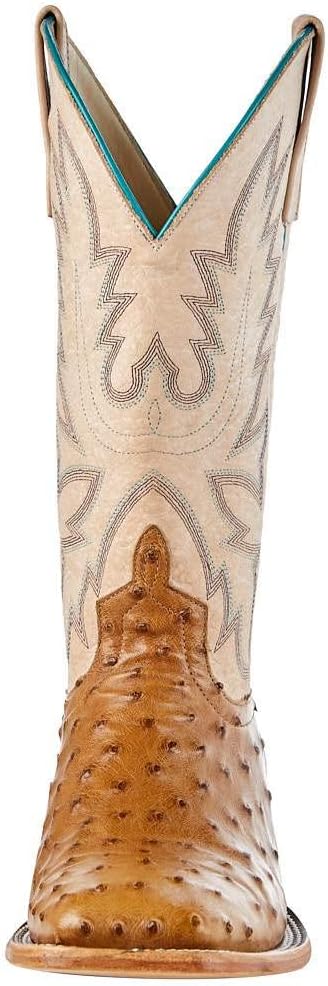 Brown Full Quill Ostrich Cowgirl Boot 10 B U48585