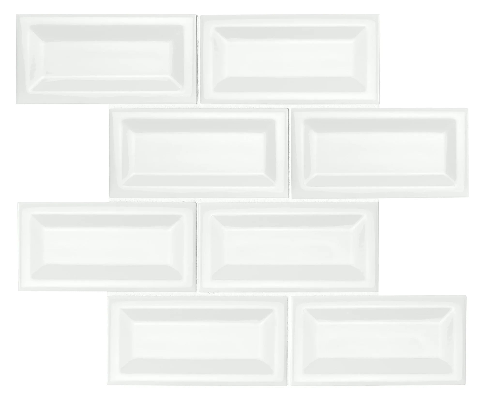 White Glossy 3 in. x 6 in. Glossy Ceramic Wall Tile (10.66 sq. ft. / case) Z467875