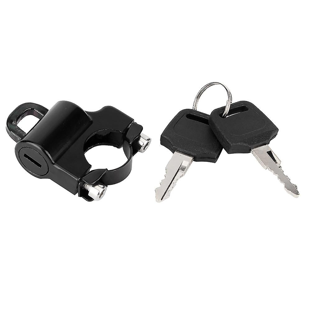 Motorcycle Helmet Security Lock With 2 Keys For 0.9in Handlebar O595